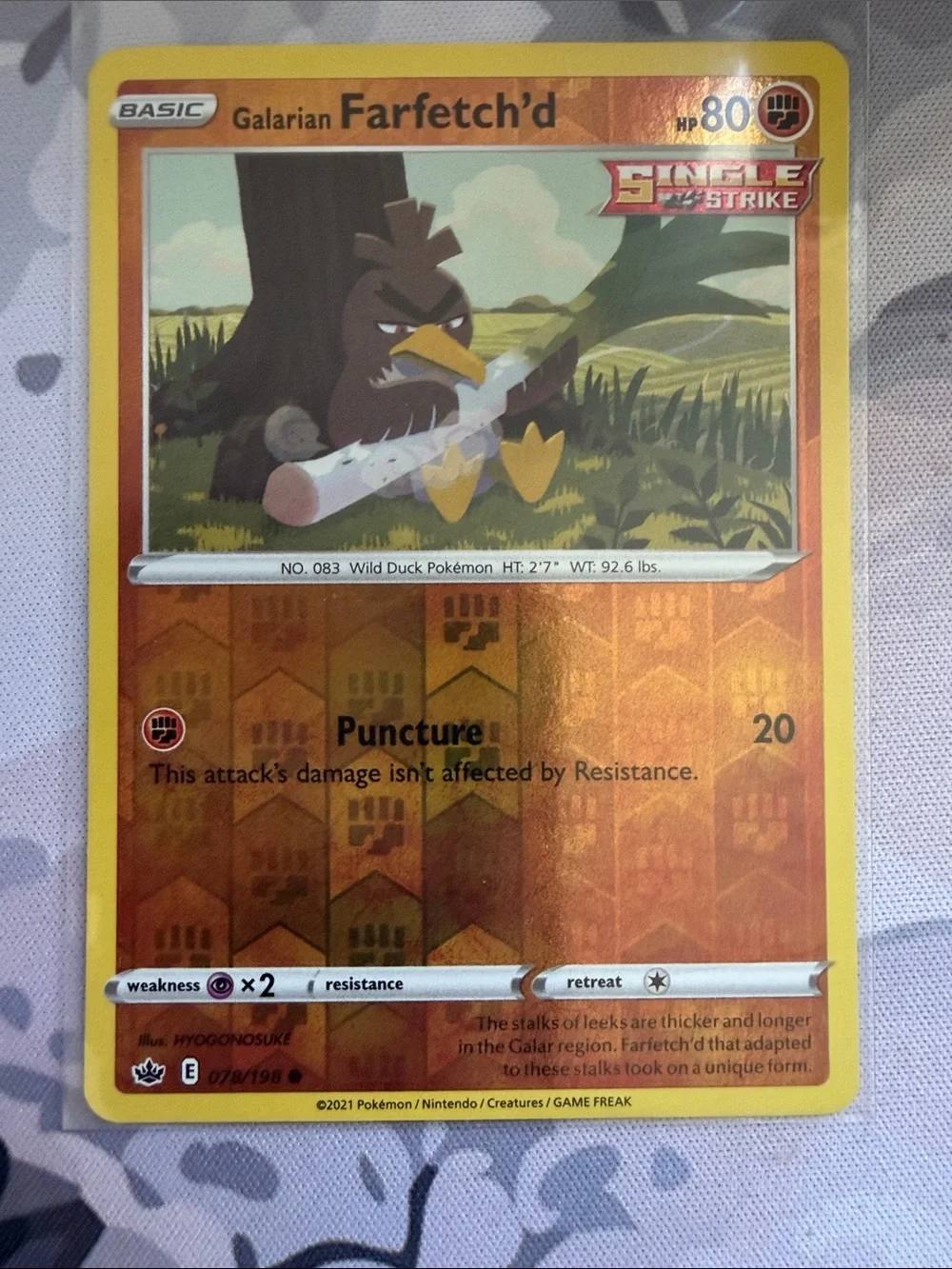 Farfetch'd & Galarian Sirfetch'd Pokémon Lot | Reverse Holo Cards ✨5/$25✨